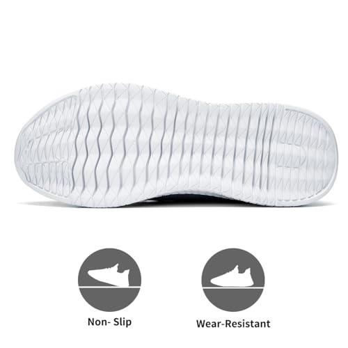Image of Men's Walking Running Shoes Slip On Sneakers Non Slip Athletic Sports Tennis Fitness Casual Workout Gym Shoes Lightweight Trainers Fashion Soft Comfortable Shoe