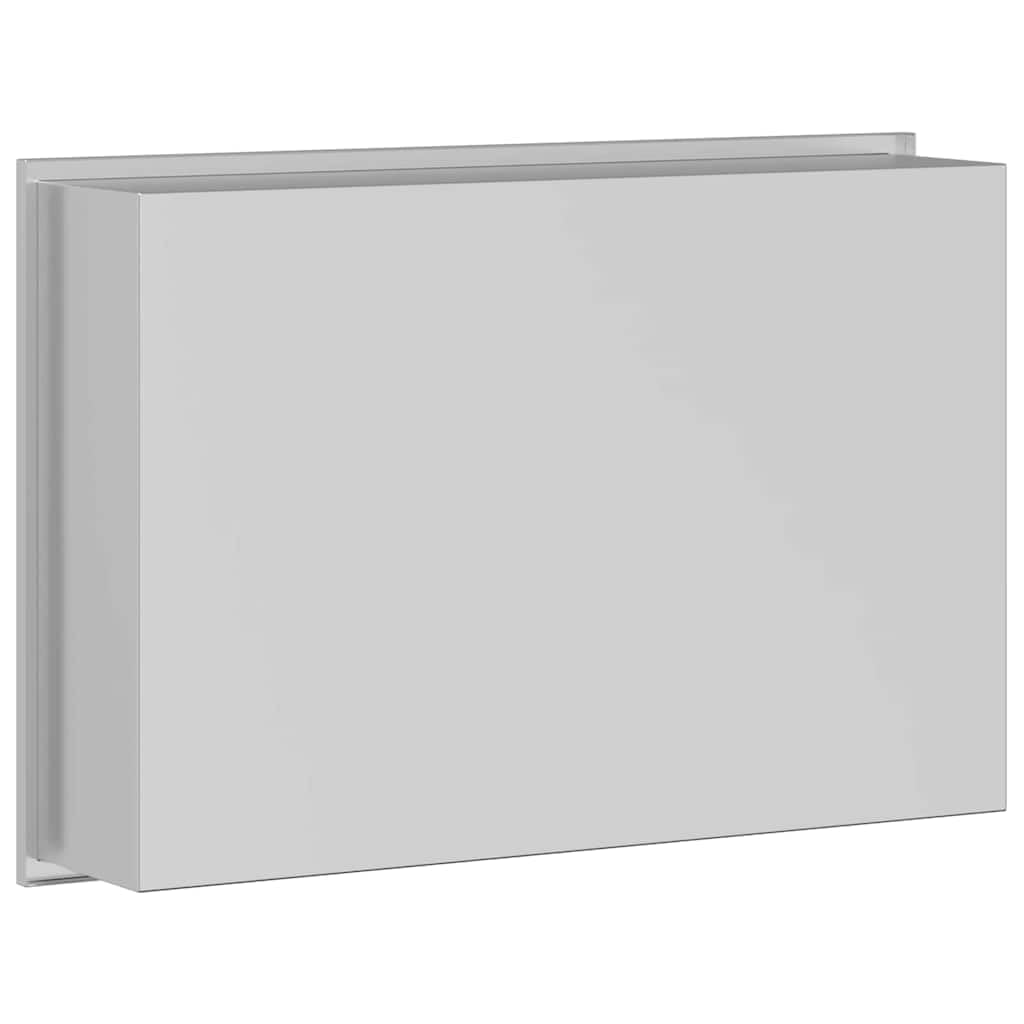 Ducha de acero inoxidable negro 45 x 30 x 9,5 cm para baño y práctico almacenamiento de utensilios de ducha con diseño moderno