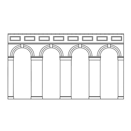 Hornby R7373 OO Gauge High Level Arched Retaining Blue Brick Walls x 2, Model Railway Accessories - Image 2
