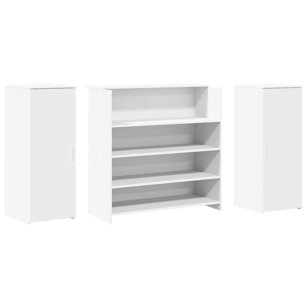 vidaXL Empfangstresen Weiß 180 x 50 x 103,5 cm Holzwerkstoff