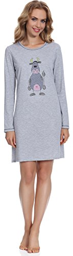 Italian Fashion IF Camisón Mujer 91L3N1 New 0115(Melange, S)