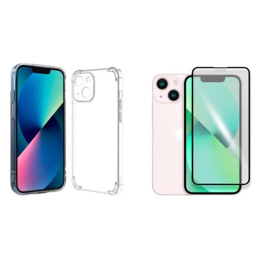 Película De Vidro 3D Tela Toda Para iPhone + Capa Capinha Case (iPhone 13 Mini)