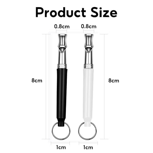 2 Stück Hundepfeife RüTter Rückruf,Erziehungshilfen für Hunde,Anti-Bell-Hundepfeife,Dog Whistle,Hundepfeifen Trainingspfeife,Haustiere Hochfrequenz Bellen,Training Pfeifen,for Hundetraining (Weiß)