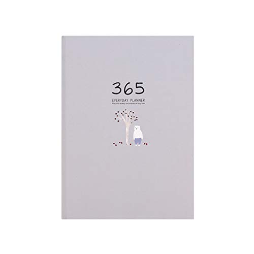 Preisvergleich Produktbild RROVE Notizbuch Niedliches Briefpapier Notizbuch 365 Planer Wöchentlich Monatlich Täglich Tagebuch Planer Notizbücher Tagebücher Geschäftsstelle Schulbedarf