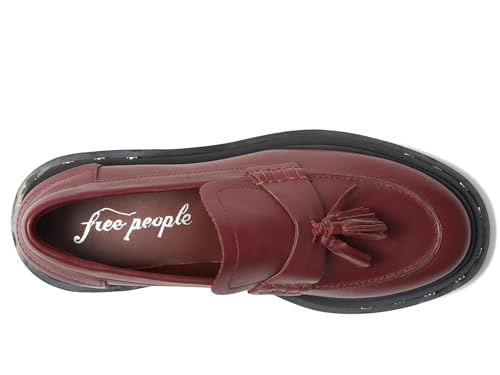 Image of Free People Teagan Tassel Loafers for Women - Sleek Leather Upper - Lugged Platform Sole - Synthetic Outsole