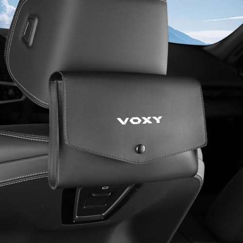 ヴォクシー 適用 車 ティッシュケース 薄型4CM 車用 ティッシュカバー VOXY 80系 90系 S-G S-Z 適用 蓋付き PUレザー サンバイザー/ヘッドレスト 取付簡単 ティッシュボックス 車内 カー用品 アクセサリー(ヴォクシー 適用,厚さ4