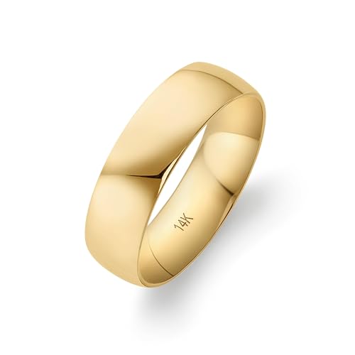 Image of Oxford Ivy Wedding Band 14K /10K Solid Gold 6mm Comfort Fit Ring Men Women