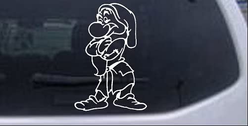 LYOMAN® Car Sticker Exterior Grumpy Dwarf Snow White Car or Truck Window Decal Sticker