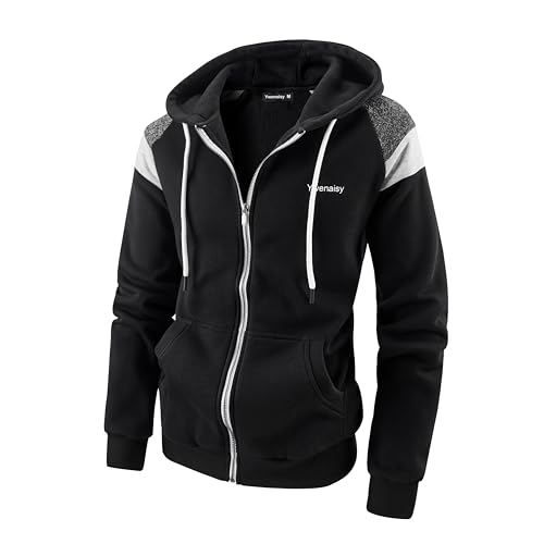 Ywenaisy Herren Sweatjacke Mit Kapuze - Trainingsjacke, Zip Hoodie,...