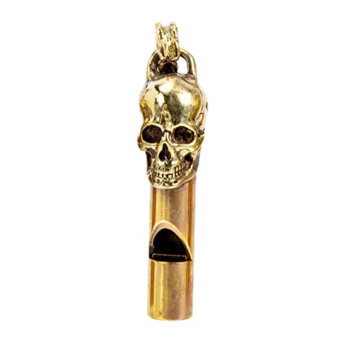 Silbato de Camping Diseño Calavera Material Cobre