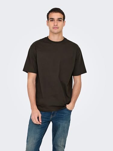 Only & Sons Herren Onsfred Life RLX Ss Tee Noos, Mulch, L – Ansicht 2