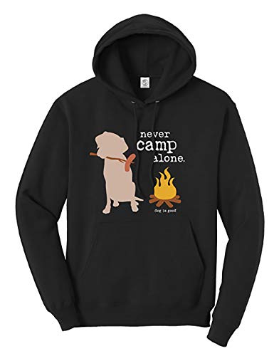 ✅ 10 Best Rv for Dogs 1 Dog is Good Mens Hoodie, Never Camp Alone - Dog Sweatshirts for Men, Gift for Dog Lovers, Outdoor & Camping, RV Lovers Black