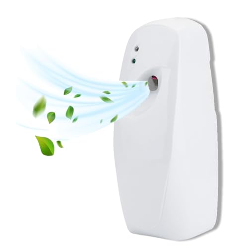 Automatischer Lufterfrischer, wandmontierter Duft Aerosol Sprayspenser Einstellbarer tragbarer Touchless Spender für das Büro Heimatbades Restaurant, Duftspender Für 14x6,5cm 300ml Aerosol Dose