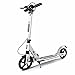 wunderschönen City Roller Erwachsene Jugend Roller mit Scheibenbremse Aluminiumrahmen Einfache Höhe Einstellbare Griff Doppelschock (Farbe: weiß) (Color : White)