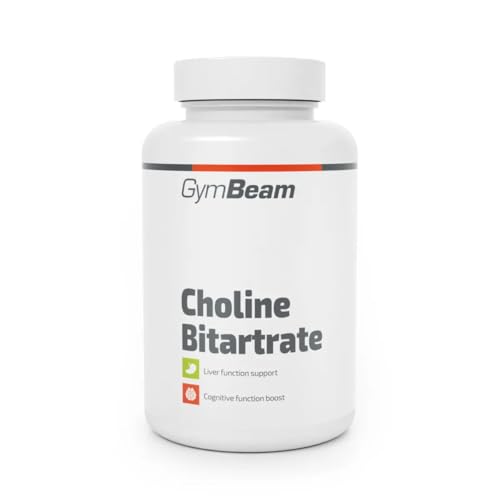 GymBeam Cholin (Kapseln) 500mg Cholinbitartrat pro Kapsel unterstützt Leberfunktion Aufmerksamkeit und Gedächtnisbildung Nootropikum für bessere Bewegungskoordination Cholinquelle 120 caps
