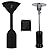 Easy-Going Stand-Up Patio Heater Cover with Zipper and Storage Bag, Waterproof Outdoor Heater Cover Dustproof, UV-Resisant, Wind-Resistant (95" H x 34" D x 19" B, Black)
