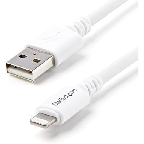 StarTech.com 10ft White Lightning Connector to USB Cable Cover