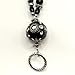 Black and Silver, Multi Bead Design, Handmade Beaded Eyeglass Sunglass Chain Holder Necklace, Eyeglass Loop
