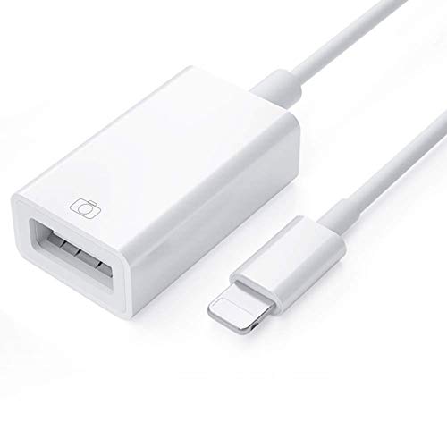 Adaptador de cámara USB, adaptador de cable de sincronización de datos OTG hembra USB 3.0 compatible con iPhone x 8 7/ iPad Air Pro Mini, lector de tarjetas de soporte, unidad flash USB,mouse,teclado