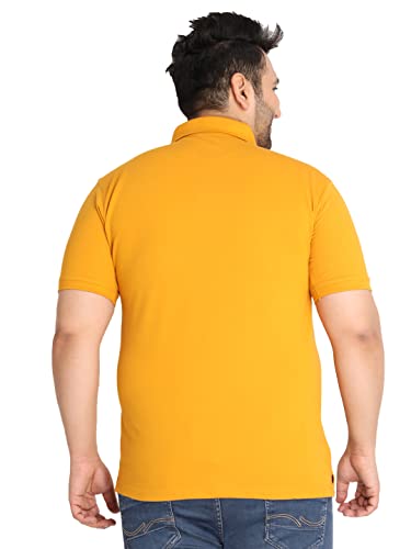 Image of CHKOKKO Men's Pluse Size Polo Cotton Regular Fit Half Sleeves T-Shirt