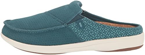 REVITALIGN Women's Siesta Suede Mule, Blue Coral, 9 Wide | Image 7