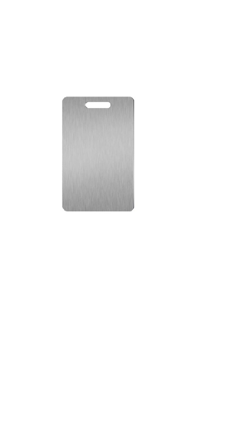 Planche à découper en acier inoxydable antibactérienne et facile à nettoyer
