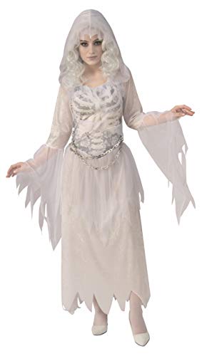Rubie's Women's Opus Collection Ghosts Adult Ghostly Woman Costume, White/Grey, Small
