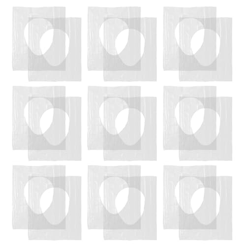 SHERCHPRY 50Pcs Disposable Clear Toilet Seat Covers for Travel Portable Liners for Camping Office and Public Restrooms Safe Material Easy to Use and Discard