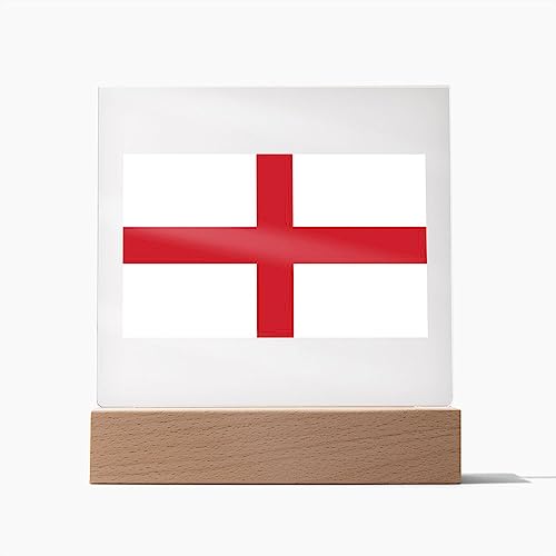 English Flag - Square Acrylic Plaque