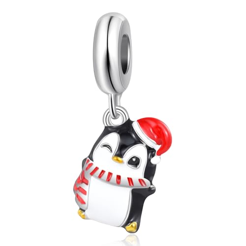 Image of Christmas Elf Deer Gingerbread Man Penguin Sweet Candy Charm for Pandora Bracelet