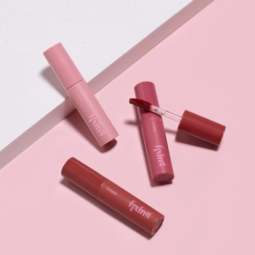 Image of ETUDE Fixing Tint Mini | Long Lasting Liquid Lipstick |Waterproof, Smudgeproof, Lightweight Matte Finish Lip Stain|Korean Makeup| Full Coverage| Shade 05 Midnight Mauve Mini-2g (Pack of 2)