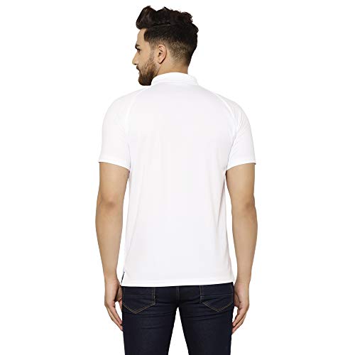 Image of EPPE Men's Polo Neck Solid Slim Fit Activewear Half Sleeve Dryfit Micro Polyester Sportswear | Casual wear T-Shirt