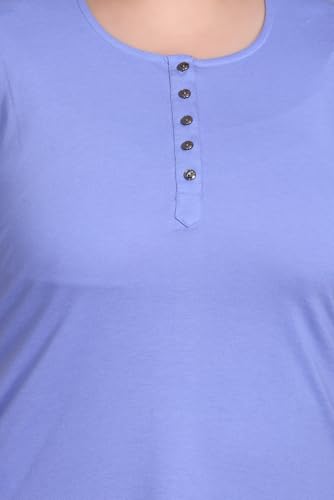 Image of In Love Women's Cotton Plus Size Nighty Chemise | Easy cotton chemise for nightwear and lounge comfort