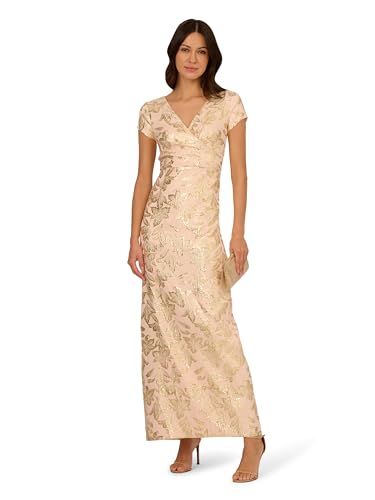 Image of Adrianna Papell Women's Matelasse Long Dress