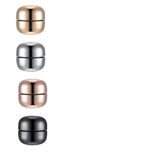 4 Pairs Hijab Pins Round Hijab Magnetic Pins for Women Girls Multi-Use Pinless Magnet Pins for Hijab Muslim Scarf Saree Pins Clothing Button Clip-picture-14