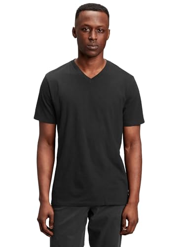 GAP Mens Classic V-Neck T-Shirt True Black
