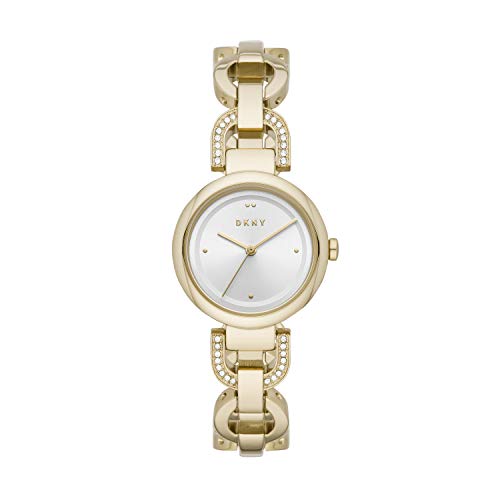 Lista de Reloj Dkny Caballero los preferidos por los clientes. 40 DKNY NY2850 Reloj DKNY Dama, Extensible Acero Dorado, Caratula Plata, Analogo for Accesorios, Oro, Mujer Estándar