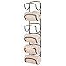 mDesign Steel Towel Holder for Bathroom Wall - Wall Mounted Organizer for Rolled Towels and Bath Robes - Six Level Wall Mount Towel Storage Rack - Bathroom Towel Organizer - Hyde Collection - Bronze