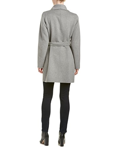 Image of TAHARI Women's Double-faced Luxury Soft Wool Blend Peacoat- Wrap Wool Coat With Removable Belt
