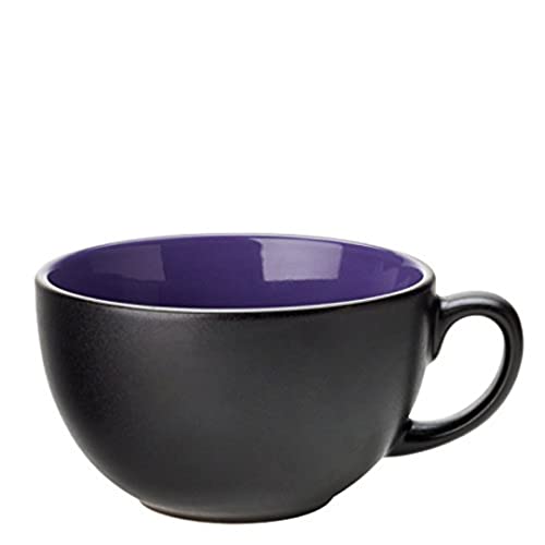 Utopia Barista Indigo Cappuccino Cup 14oz, 40cl, CT9009--B01006, Pack of 6, 6 Count (Pack of 1)