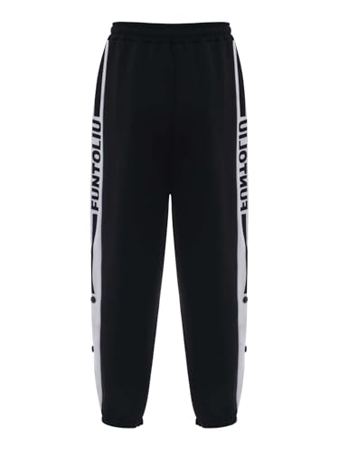 Kids Unisex Warm Fleece-Lined Sweatpants Boys Girls Drawstring Elastic Waistband Pants Activewear2