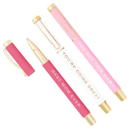 Sweet Water Decor Best Mom Ever Metal Pen Set - Refillable Weight...