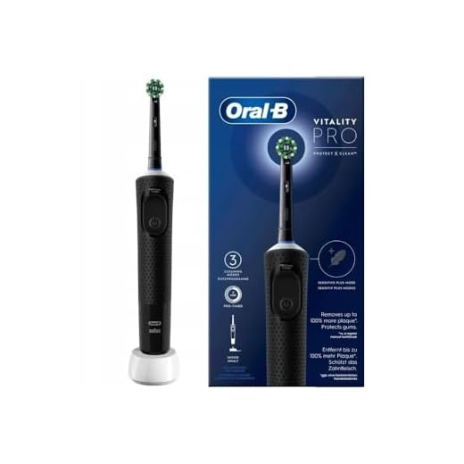 Oral-B Vitality Pro Elektrische Zahnbürste/Electric Toothbrush, 3 Putzmodi für Zahnpflege & Protect X Clean Zahnbürstenkopf, Geschenk Mann/Frau, Designed by Braun, schwarz