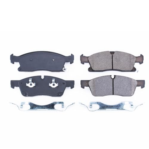 Image of PowerStop Front Brake Pads for Dodge Durango 2011-20 | Jeep Grand Cherokee 2011-16 - Z17 Ceramic Brake Pads with Installation Hardware, 17-1455