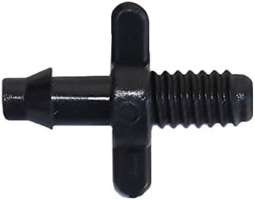 Kammas Threaded Connector 4/7 mm Barbed Joint drip Irrigation 4/7 Hose misting Fittings Plastic Hose Barb 1/4" PVC Fittings - (Diameter: 1/4'', Color: Black)