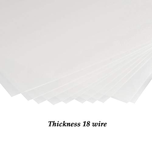 ATPWONZ 40Pcs Blank Stencil Sheets 12 x 12 inch 4 Mil Thickness Square Stencil Paper for Cricut Silhouette Machines