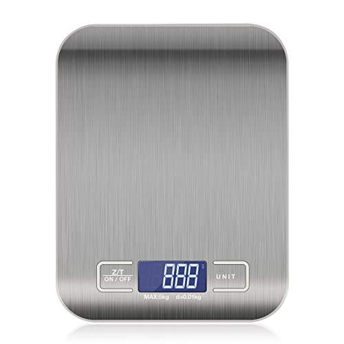 Balança Digital Culinária Para Cozinha Inox 5kg Fácil de Usar Profissional
