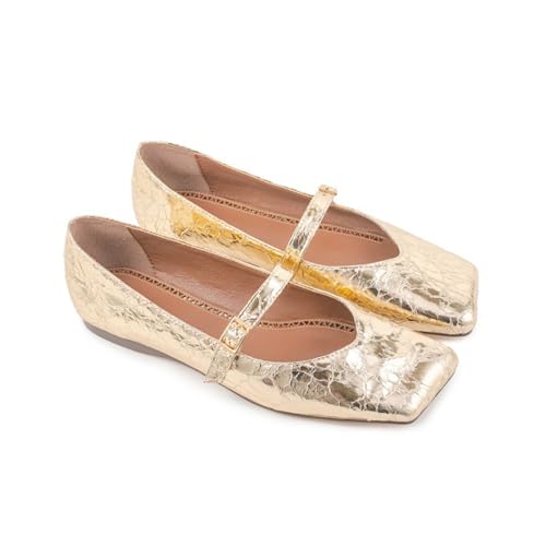 Mary Jame Flats for Women Square Closed Toe Shoes Casual Camfortable Women's Dress Bow Ballet Flats4