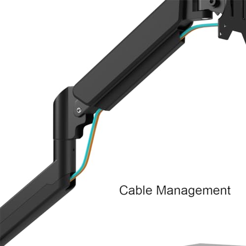 Image of Intellidesk Gas Spring Monitor Arm | 10-32 inch Screen Monitor Mount | Height Adjustability| 360 Degree Rotation|Easy Installation |VESA Complaint| 2 Way Wire Manager| 9KG Weight Capacity