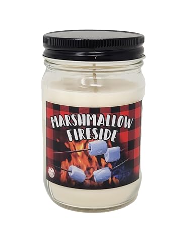 Marshmallow Fireside Scented Candle Soy Wax 12oz Candle - S&M Candle Factory (12oz)